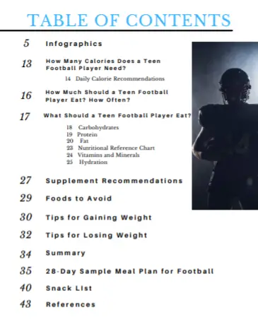 Football Mealplan Excerpt